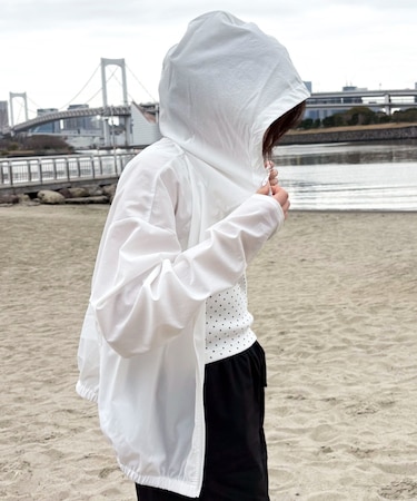 ラッシュガードZIPパーカー