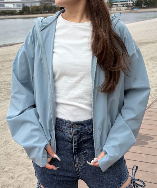 ラッシュガードZIPパーカー