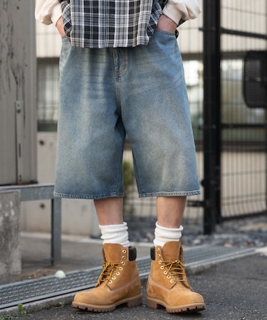 スーパーバギーデニムショーツ