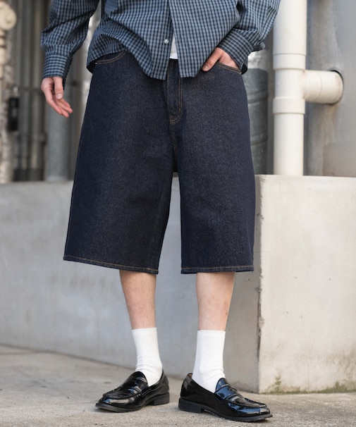 スーパーバギーデニムショーツ