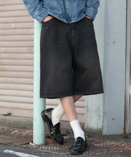 スーパーバギーデニムショーツ