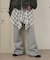 フェイクレイヤードフレアパンツ