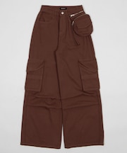 ポーチ付きウォッシュドカーゴパンツ