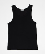 コットンリブタンクトップ