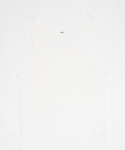 コットンリブタンクトップ