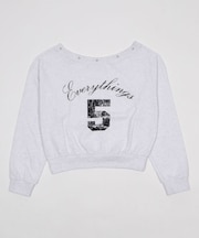 アイレットオフショルナンバリングトップ