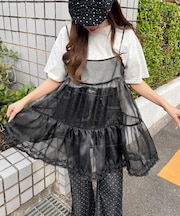 シアーフリルキャミワンピース