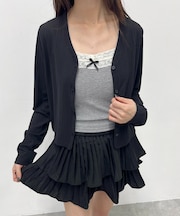 シンプルショートカーデ