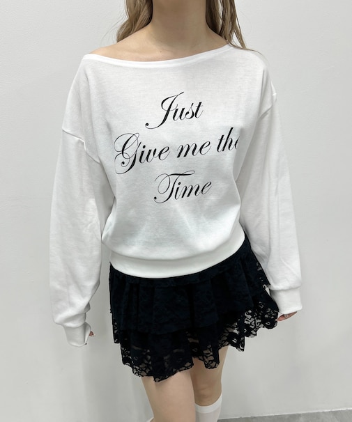 ワンショルメッセージトップス