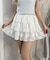 3段レースティアードミニスカート