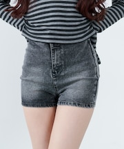 ハイウエストマイクロデニムショーツ