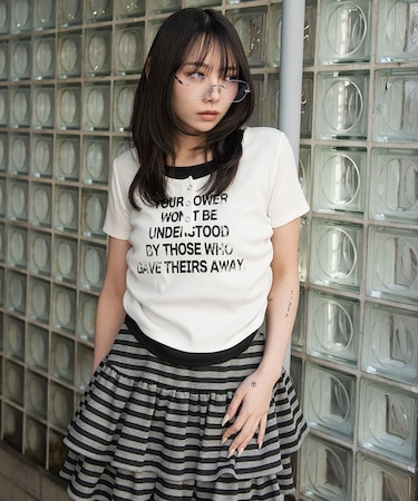 レイヤードグラフィックT