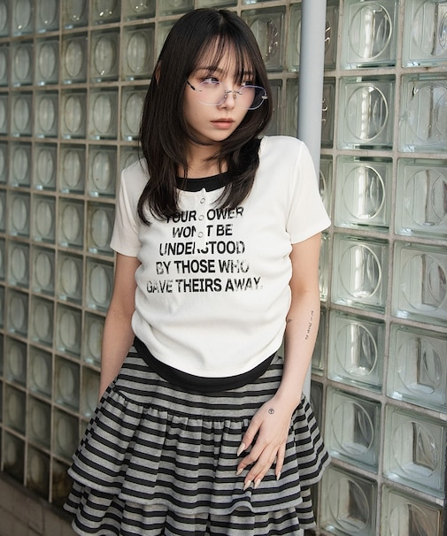 レイヤードグラフィックT