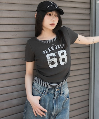 レイヤードグラフィックT