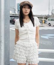 ヴィンテージライクレースアップT