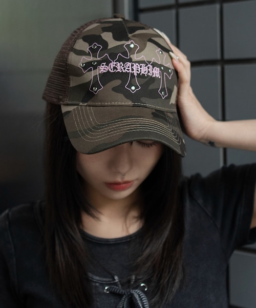 クロススタッズメッシュキャップ｜ウィゴーの通販｜&mall（アンド