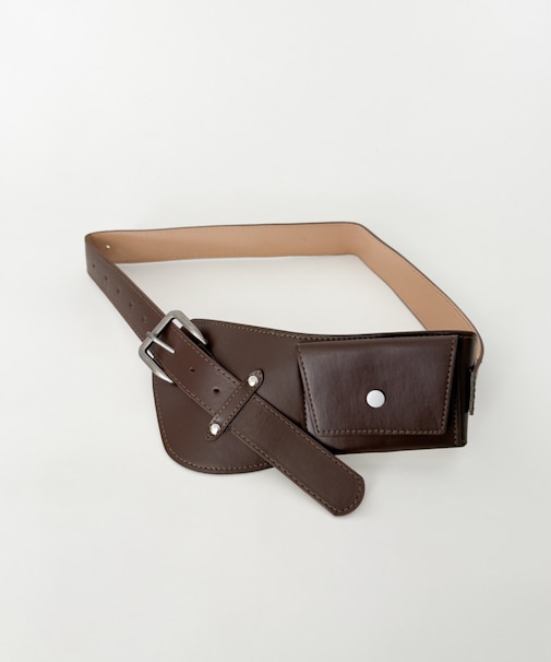 LシンプルポケットPUベルト