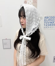 コットンレースバブーシュカ
