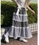 アソートパッチワークフリルロングスカート