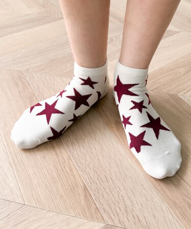 ランダムスター総柄ショートソックス