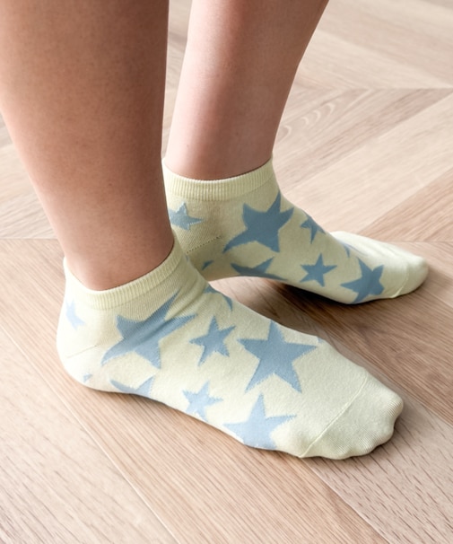 ランダムスター総柄ショートソックス