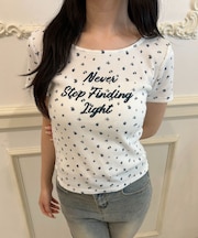 リトルフラワーワッフルTシャツ