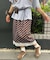 ドットサテンスカート