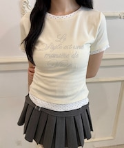 ドットレイヤードTシャツ