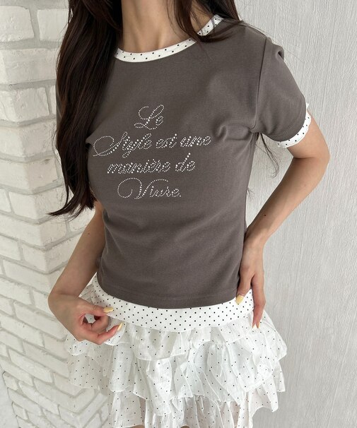 ドットレイヤードTシャツ