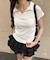 襟付きドットピチTシャツ