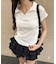 襟付きドットピチTシャツ