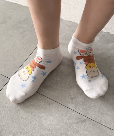 3連アニマルショートソックス