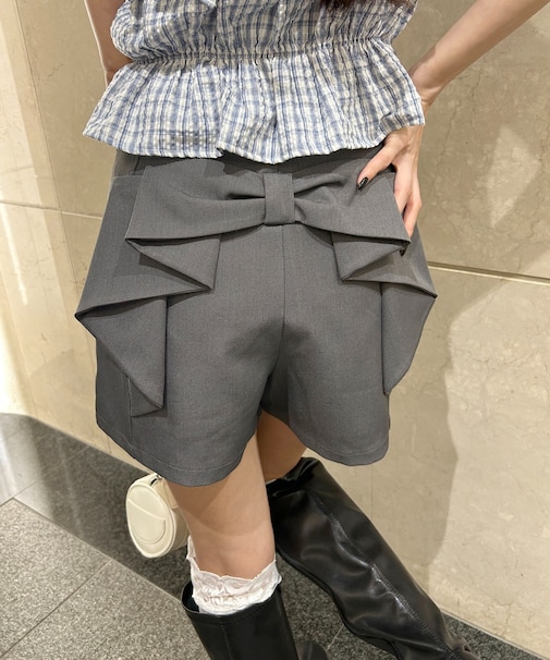 バックリボンショートパンツ