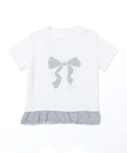 フリルヘムパッチワークTシャツ