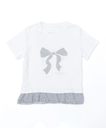 フリルヘムパッチワークTシャツ