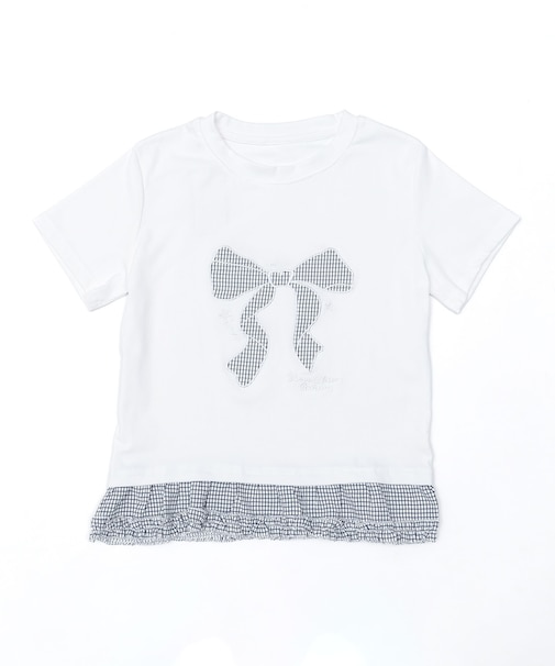 フリルヘムパッチワークTシャツ
