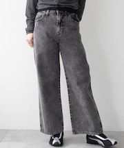 ストレートデニムパンツ(丈短め)