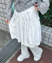 ギャザーミドルスカート
