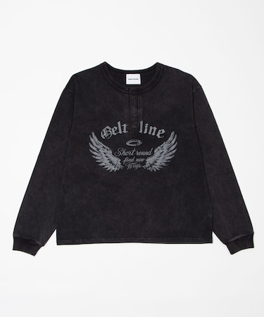 グラフィックヘンリーネックT(LS)
