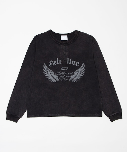 グラフィックヘンリーネックT(LS)
