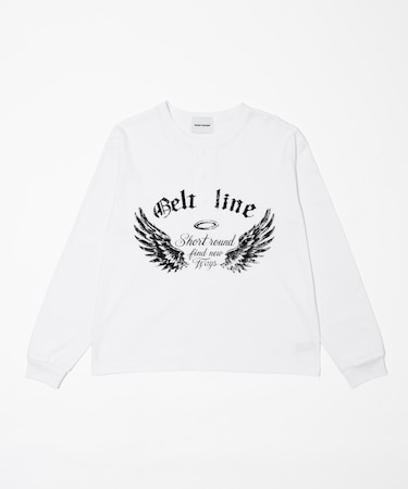 グラフィックヘンリーネックT(LS)