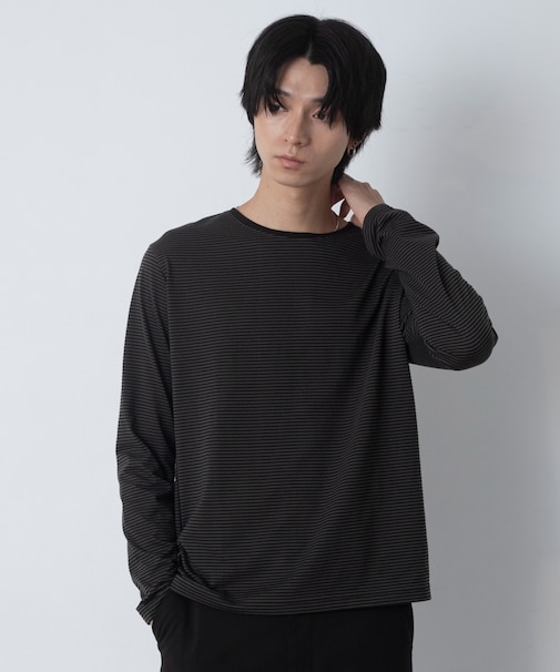 ルーズネックボーダーT(LS)
