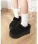 厚底ムートンタッチシューズ