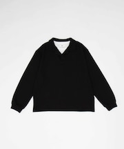 フェイクレイヤードニットポロ(LS)