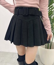 ベルトツキコーデュロイプリーツSK