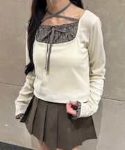リブチョーカートップス