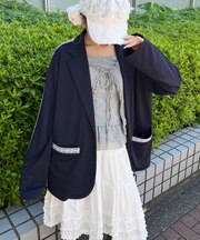 ジャージテーラードジャケット