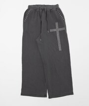 クロススタッズスウェットパンツ