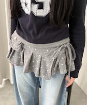 ポケットツキプリーツラップスカート