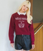 シャツレイヤードジャガードニット